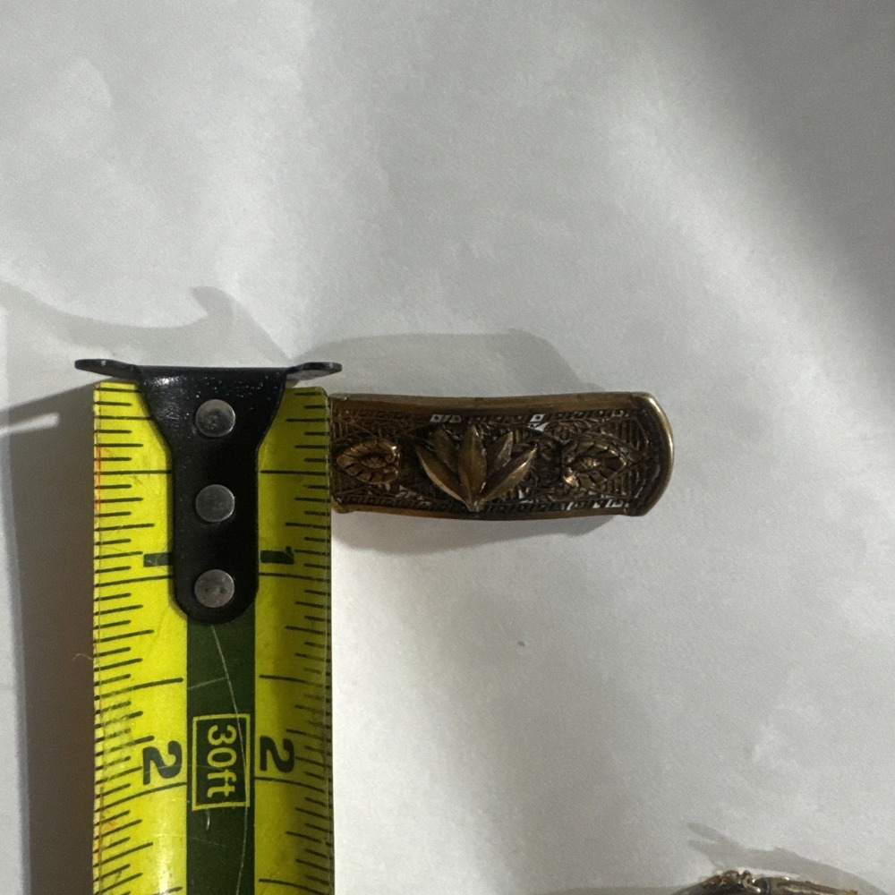 Rare Antique Victorian Brooch Brass - Picture 4 of 7
